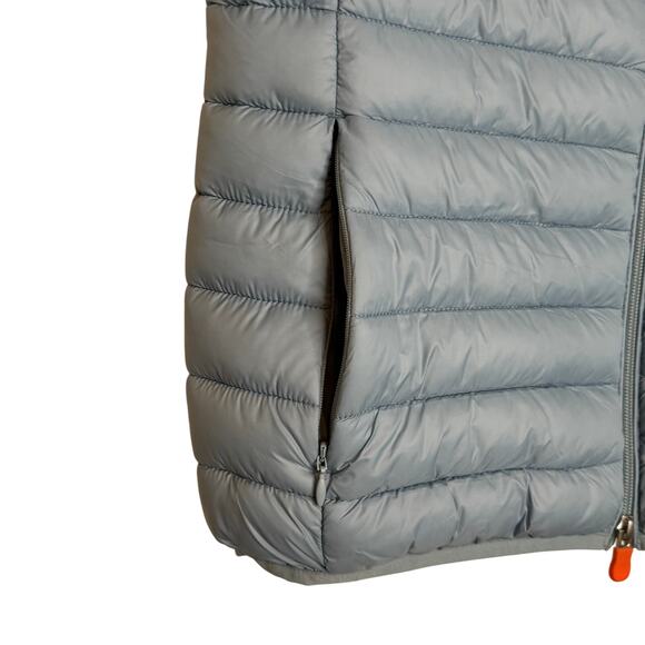 Save The Duck Charlotte Puffer Vest in Blue NWT Size 1/S - Picture 5 of 11